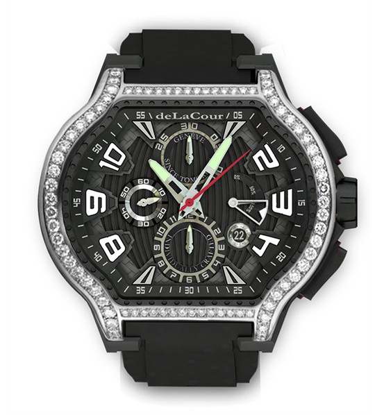 Replica DeLaCour City Ego Episode Ti/PVD/Diamonds WATI0073-1419 Replica Watch